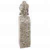 Dřevěná socha Buddha 75cm na podstavci