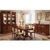 Klasická jídelní židle Sophia třešeň bez područek - sestava s příborníkem