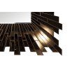 Designové nástěnné zrcadlo Vertigo 90x90cm bronzové