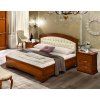 Klasická postel Ricardo Chesterfield 160cm ořech