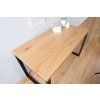 Industriální psací stůl Studio Oak II 120cm dub/černý