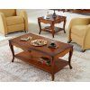 Stylový rustikální příruční stolek Elsa 112x57cm z masivu (třešeň - cerezo 5)