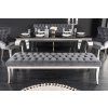 Luxusní chesterfield lavice Modern Barock 165cm šedá samet