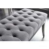 Luxusní chesterfield lavice Modern Barock 165cm šedá samet