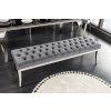 Luxusní chesterfield lavice Modern Barock 165cm šedá samet