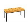 Designová čalouněná lavice Boutique žlutá 80cm