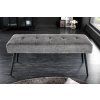 Stylová čalouněná lavice Boutique 100cm šedá textura