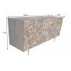 Stylový příborník Art Finish 150cm z masivu palisandr