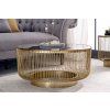Designový kulatý konferenční stolek Varis 80 cm zlatý