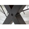 Masivní jídelní stůl Thor Brown Pine II 240cm industriální
