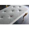 Luxusní čalouněná lavice Gold Modern Barock 170cm šedá samet