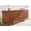 Designový Art-Deco příborník Gold Carltone 160cm mango