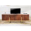 Designový Art-Deco televizní stolek Gold Carltone 160cm mango