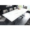 Designový jídelní stůl Alli 160-200cm bílý mramor