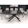 Designový jídelní stůl Alli 160-200cm antracit mramor
