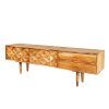 Designový dřevěný TV stolek Anne 145cm akácie honey