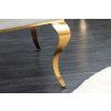 Luxusní jídelní židle Modern Barock Gold šedá samet