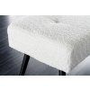 Stylová čalouněná lavice Boutique 100cm bílá bouclé
