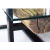 Industriální stolek Barracuda teak a kov
