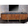 Luxusní televizní stolek Marble Carltone 160cm s mramorovou deskou