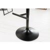 Designová barová židle Comfort hnědá 100-121cm mikrovlákno