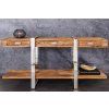 Stylová konzola Barracuda 140cm teak/nerez