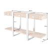 Stylová konzola Barracuda 140cm teak/nerez