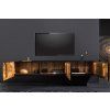 Designový nástěnný TV stolek Golden Sunset mango 160 cm