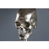 Designová stolní lampa Skull 56cm černá-stříbrná
