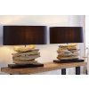 Moderní stolní lampa Riverine 55cm černá