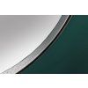 Kulaté nástěnné zrcadlo Astor 70cm dub/černé