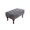 Elegantní čalouněný taburet Chesterfield