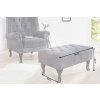 Klasický Chesterfield taburet 80 cm