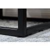Příruční stolek Aura Black 45 cm černý kov rám