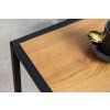 Stylový příruční stolek Europe Slim 63cm černý/dub