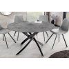 Designový kulatý jídelní stůl Alli 120cm antracit se sklokeramickou deskou