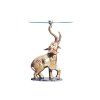 Designový odkládací stolek Elephant 75 cm mramor zlatý