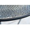 Designový set 2 stolků Crocodile 40cm stříbrný