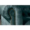 Elegantní petrolejová sedačka Chesterfield