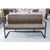 Stylová retro lavice Imperial 160cm taupe