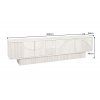 Designový TV stolek Circle Deco 200cm mango bílé