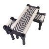 Stylový set lavice a taburetů Macrame