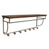 Industriálny nástenný vešiak Herry 80cm železo/borovica