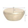 Kulatý stolek Stone 75 cm industriální styl