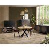 Stylová komoda París v Vintagem stylu -dark walnut