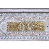 96619 6 vintage orientalni truhla basha 146cm bila bronz