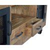 Industrialni dreveny tv stolek linda 150cm mango