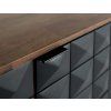 Designový příborník Gianna 135cm černé mango