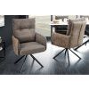 Designová otočná židle Big Gina taupe