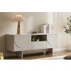 Moderní TV stolek Salon White 150 cm 3D mramor